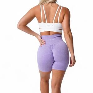 NVGTN Lilac Scrunch Seamless Shorts activewear biker shorts workout gym
